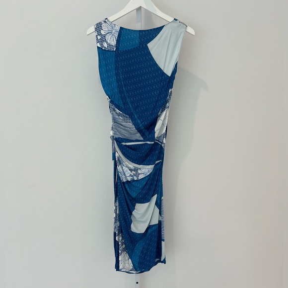 EMILIO PUCCI BLUE PRINTED DRESS MODEL 32RL83 SIZE IT 44 / US 10 NWTS! - Picture 6 of 15